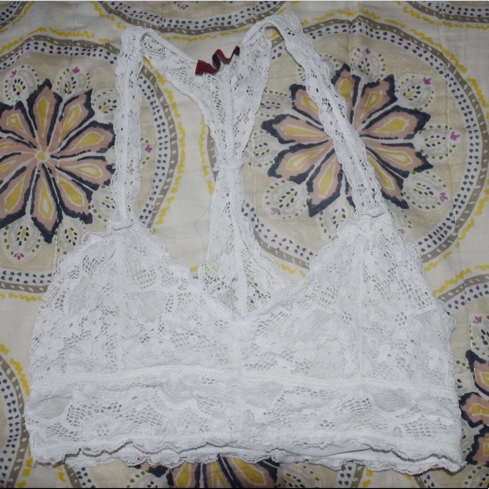 White Detailed Bralette
